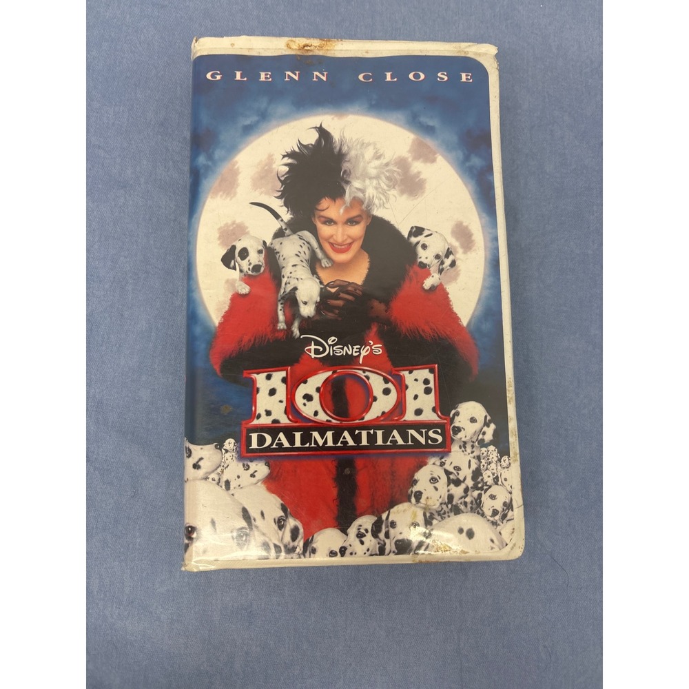 Disney 101 Dalmatians VHS Movie Kids N/A White Fair Glenn Close Live Action 1996